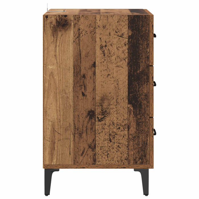 Dulap de noapte Lemn vechi 40 x 40.5 x 66 cm Lemn compozit - WALTI WALTI