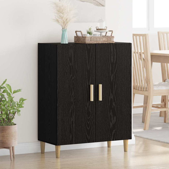 Bufet Stejar Negru 70 x 34 x 90 cm Lemn compozit - WALTI WALTI