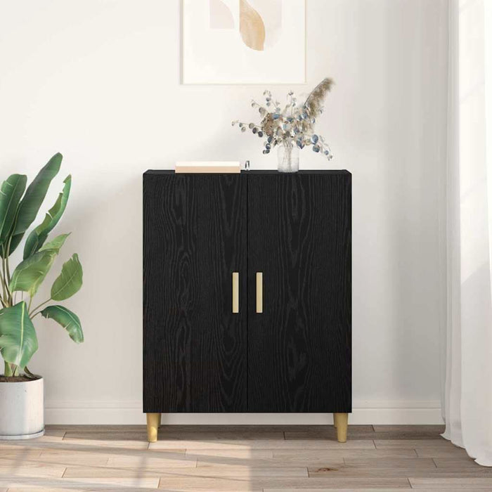Bufet Stejar Negru 70 x 34 x 90 cm Lemn compozit - WALTI WALTI