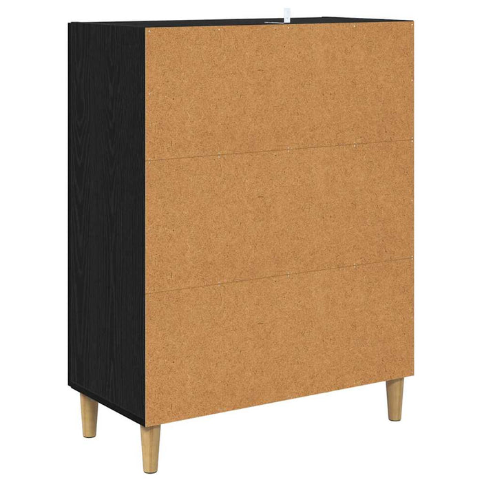 Bufet Stejar Negru 70 x 34 x 90 cm Lemn compozit - WALTI WALTI