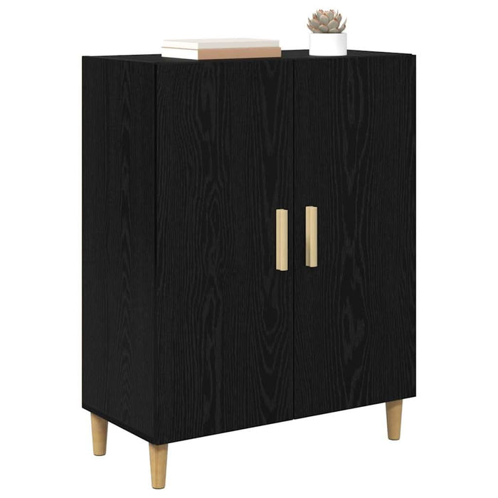 Bufet Stejar Negru 70 x 34 x 90 cm Lemn compozit - WALTI WALTI