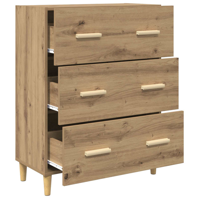 Bufet Stejar Artizanal 69,5 x 34 x 90 cm Lemn compozit - WALTI WALTI