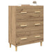 Bufet Stejar Artizanal 69,5 x 34 x 90 cm Lemn compozit - WALTI WALTI