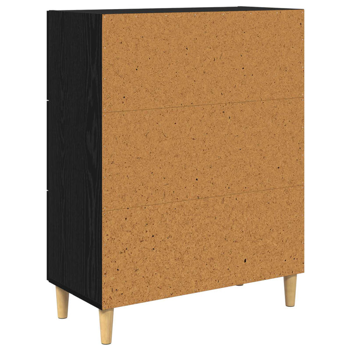Bufet Stejar Negru 69,5 x 34 x 90 cm Lemn compozit - WALTI WALTI