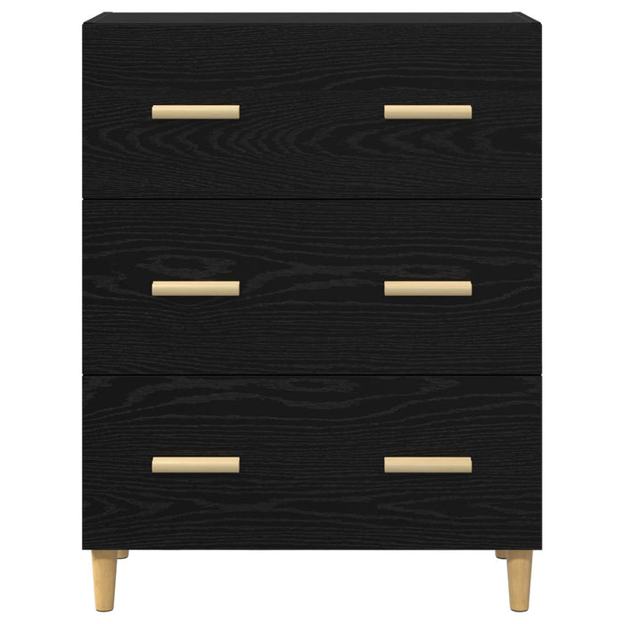 Bufet Stejar Negru 69,5 x 34 x 90 cm Lemn compozit - WALTI WALTI