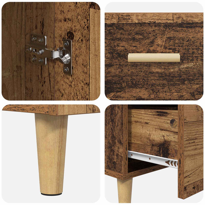 Bufet cu sertar Lemn vechi 34 x 69.5 x 90 cm Lemn compozit - WALTI WALTI