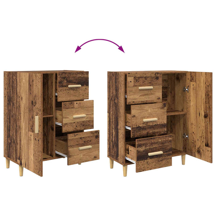 Bufet cu sertar Lemn vechi 34 x 69.5 x 90 cm Lemn compozit - WALTI WALTI