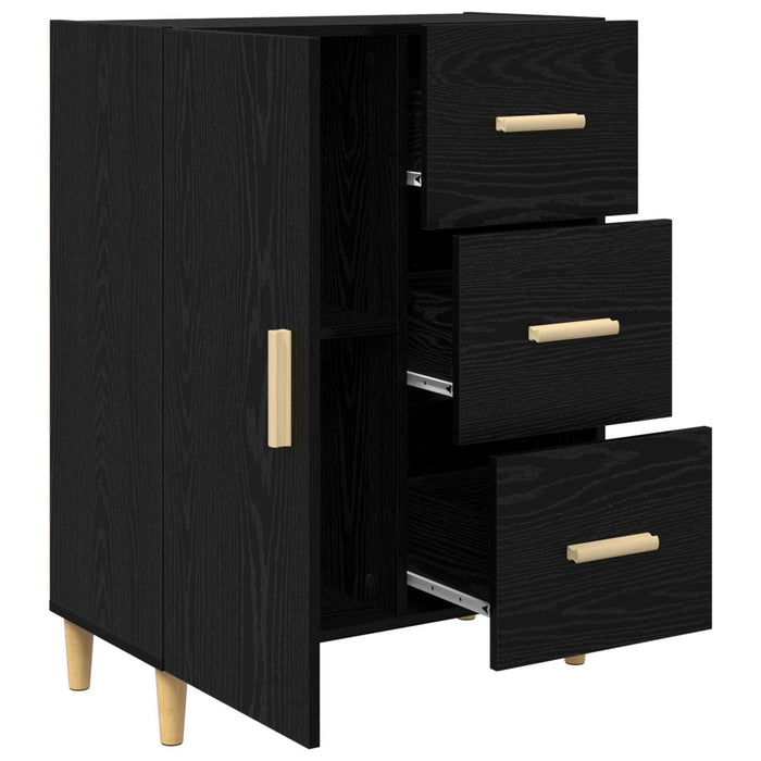 Bufet cu sertar Stejar negru 34 x 69.5 x 90 cm Lemn compozit - WALTI WALTI