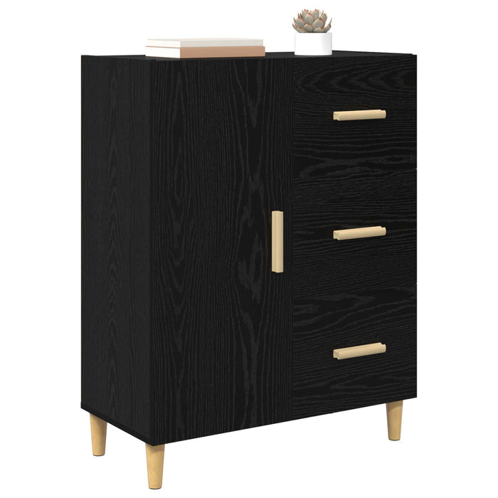 Bufet cu sertar Stejar negru 34 x 69.5 x 90 cm Lemn compozit - WALTI WALTI