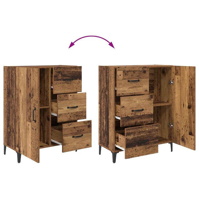 Bufet cu sertar Lemn vechi 69,5 x 34 x 90 cm Lemn compozit - WALTI WALTI