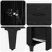 Bufet cu sertar Stejar Negru 69,5 x 34 x 90 cm Lemn compozit - WALTI WALTI