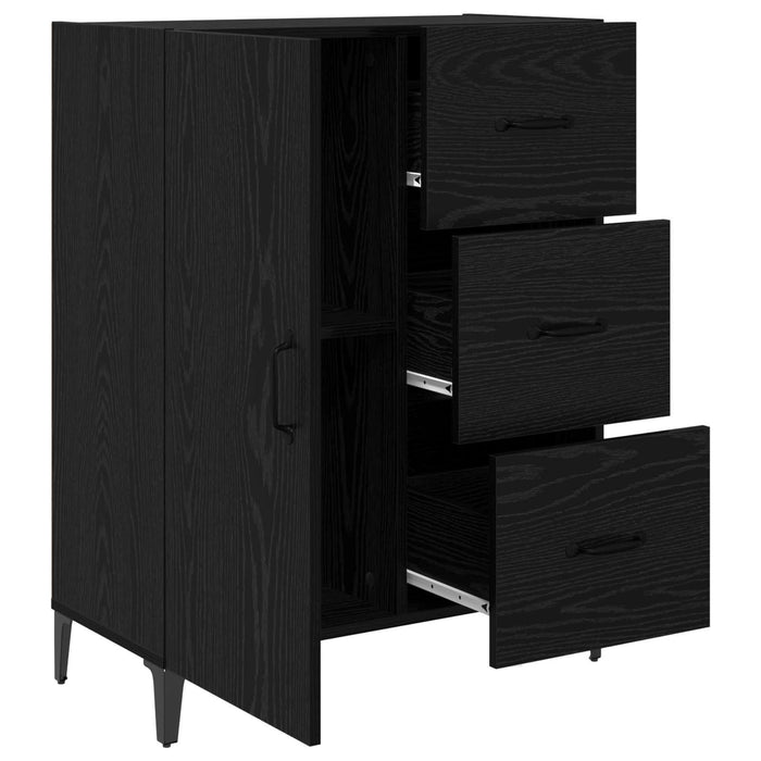 Bufet cu sertar Stejar Negru 69,5 x 34 x 90 cm Lemn compozit - WALTI WALTI