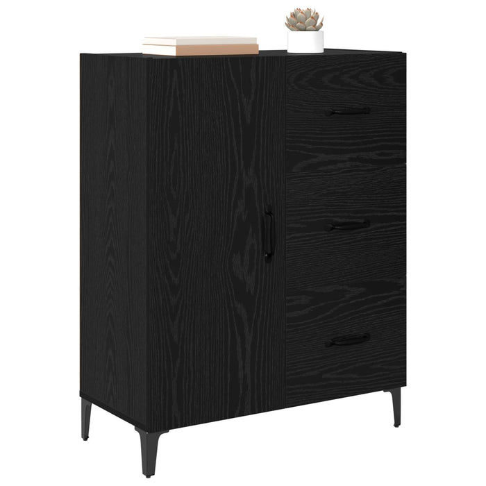 Bufet cu sertar Stejar Negru 69,5 x 34 x 90 cm Lemn compozit - WALTI WALTI
