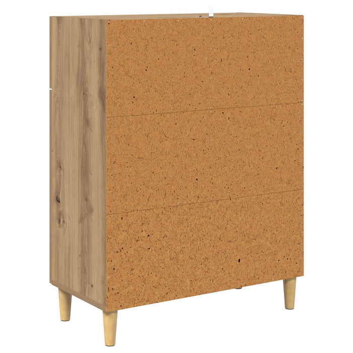 Bufet stejar artizanal 34 x 69.5 x 89 cm Lemn compozit - WALTI WALTI