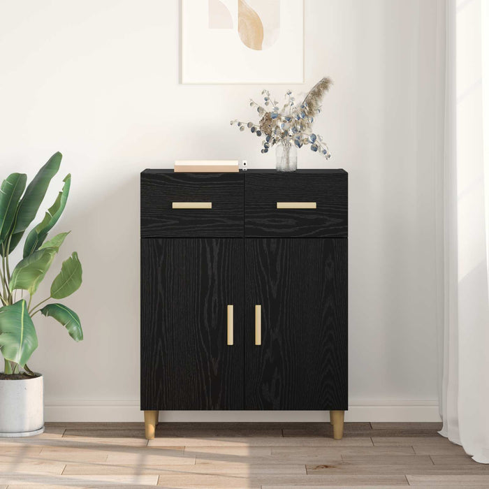 Bufet cu sertar Stejar negru 34 x 69.5 x 89 cm Lemn compozit - WALTI WALTI