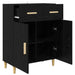 Bufet cu sertar Stejar negru 34 x 69.5 x 89 cm Lemn compozit - WALTI WALTI