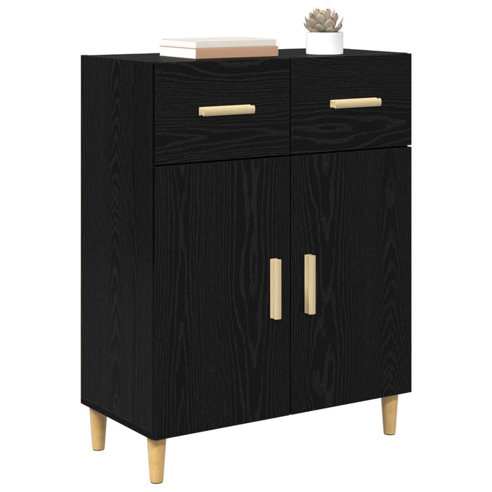 Bufet cu sertar Stejar negru 34 x 69.5 x 89 cm Lemn compozit - WALTI WALTI