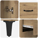 Bufet Stejar Artizanal 69,5 x 34 x 90 cm Lemn compozit - WALTI WALTI