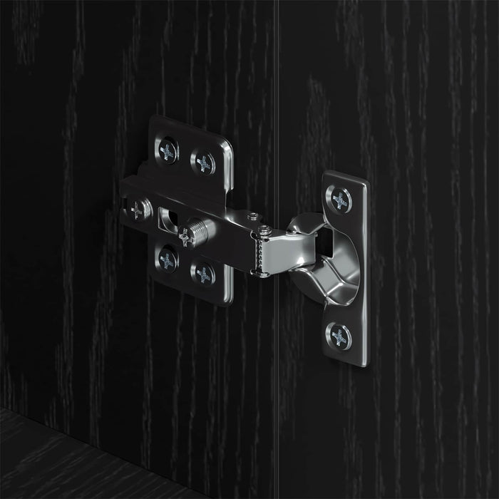 Bufet Stejar negru 34 x 90 x 80 cm Lemn compozit - WALTI WALTI