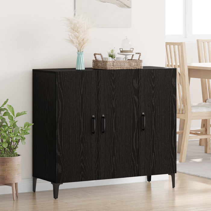 Bufet Stejar negru 34 x 90 x 80 cm Lemn compozit - WALTI WALTI
