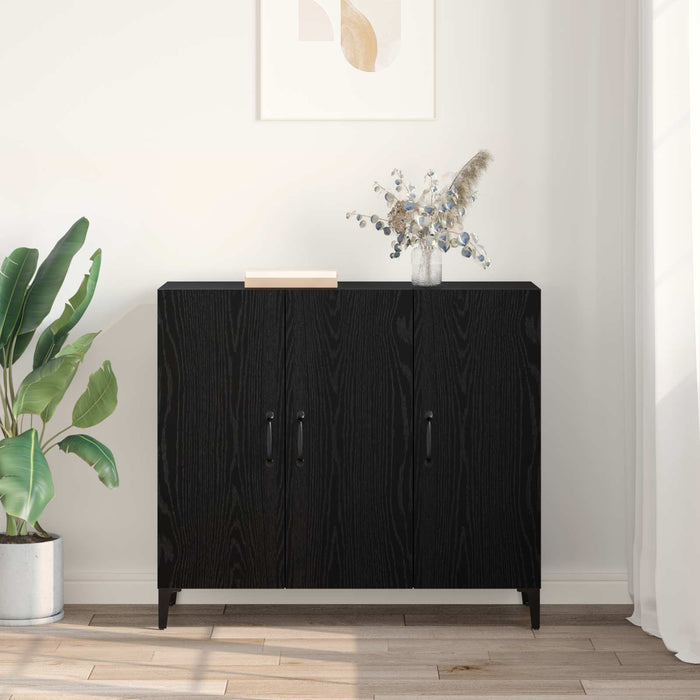 Bufet Stejar negru 34 x 90 x 80 cm Lemn compozit - WALTI WALTI