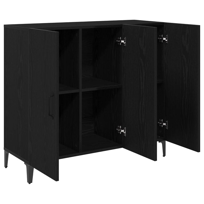 Bufet Stejar negru 34 x 90 x 80 cm Lemn compozit - WALTI WALTI