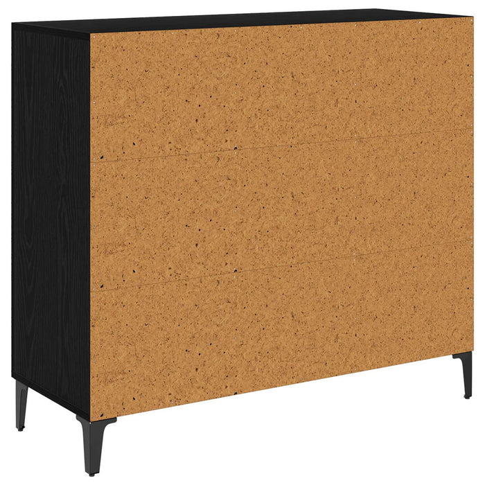 Bufet Stejar negru 34 x 90 x 80 cm Lemn compozit - WALTI WALTI