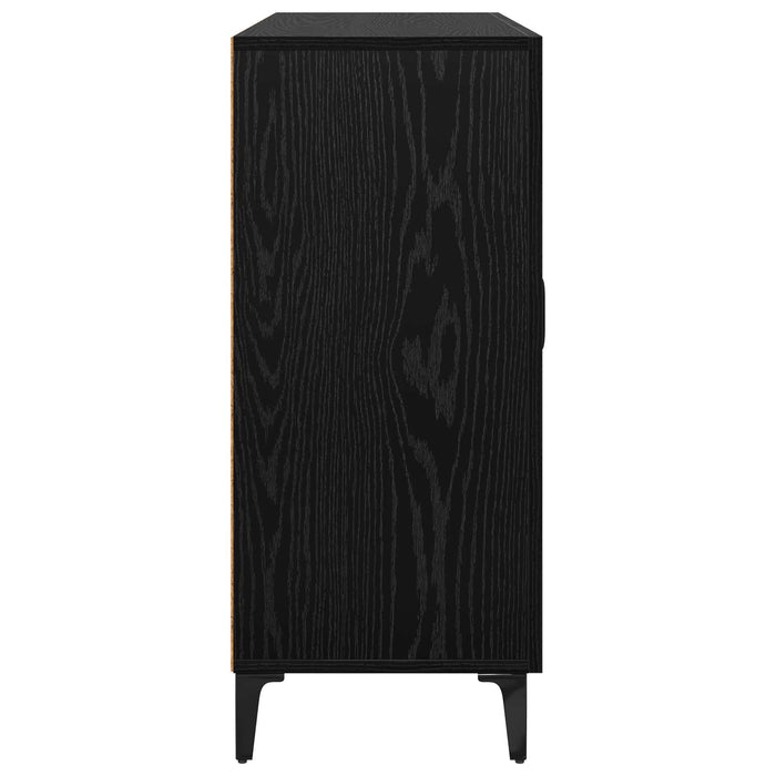 Bufet Stejar negru 34 x 90 x 80 cm Lemn compozit - WALTI WALTI