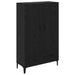 Bufet Stejar Negru 70 x 31 x 115 cm Lemn Ingineresc și Fier - WALTI WALTI