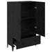 Bufet Stejar Negru 70 x 31 x 115 cm Lemn Ingineresc și Fier - WALTI WALTI