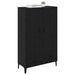 Bufet Stejar Negru 70 x 31 x 115 cm Lemn Ingineresc și Fier - WALTI WALTI