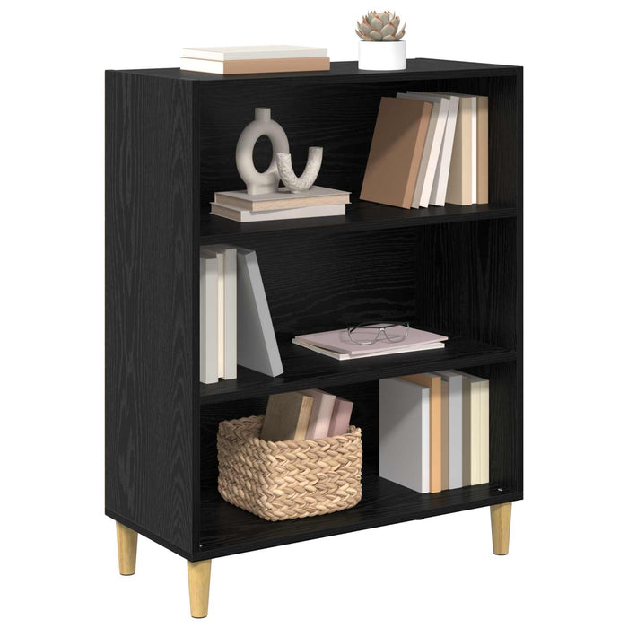 Bufet Stejar Negru 69,5 x 32,5 x 90 cm Lemn compozit - WALTI WALTI