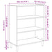 Bufet Stejar Negru 69,5 x 32,5 x 90 cm Lemn compozit - WALTI WALTI