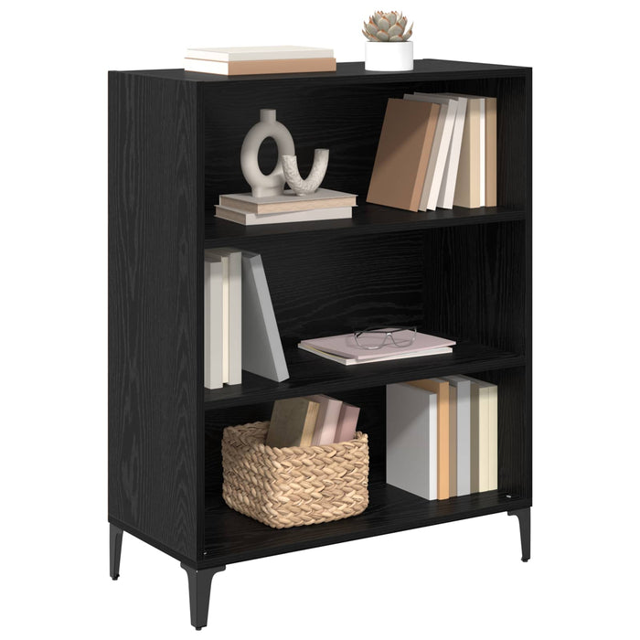 Bufet Stejar Negru 69,5 x 32,5 x 90 cm Lemn compozit - WALTI WALTI