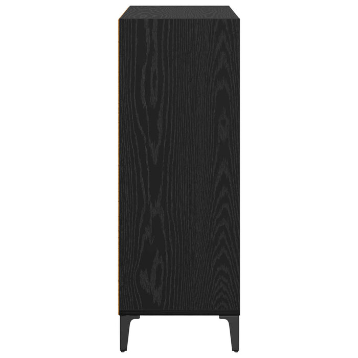 Bufet Stejar Negru 69,5 x 32,5 x 90 cm Lemn compozit - WALTI WALTI