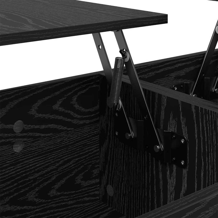 Masă de cafea Stejar Negru 102 x 50,5 x 46,5 cm Lemn compozit - WALTI WALTI