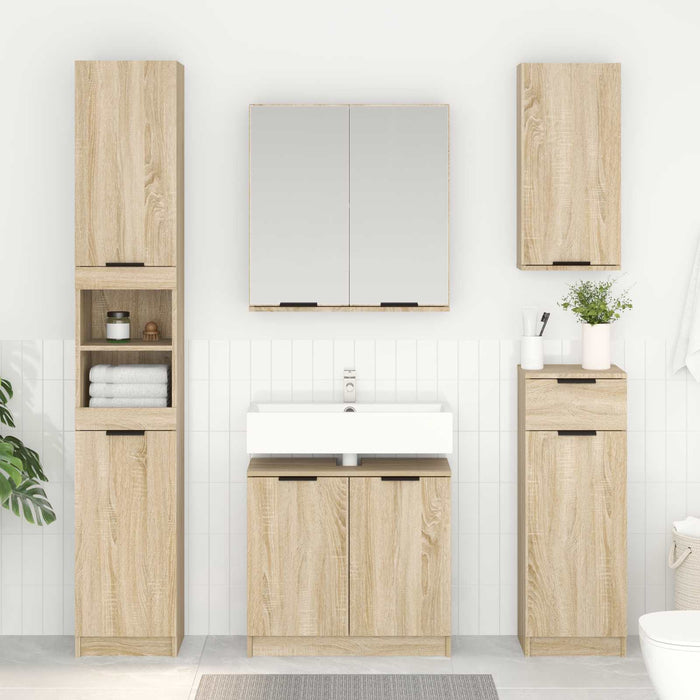 Dulap de Baie Stejar Sonoma 64,5 x 33,5 x 59 cm Lemn compozit - WALTI WALTI