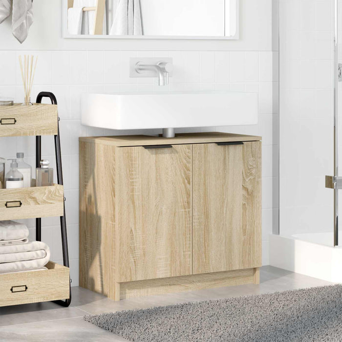 Dulap de Baie Stejar Sonoma 64,5 x 33,5 x 59 cm Lemn compozit - WALTI WALTI