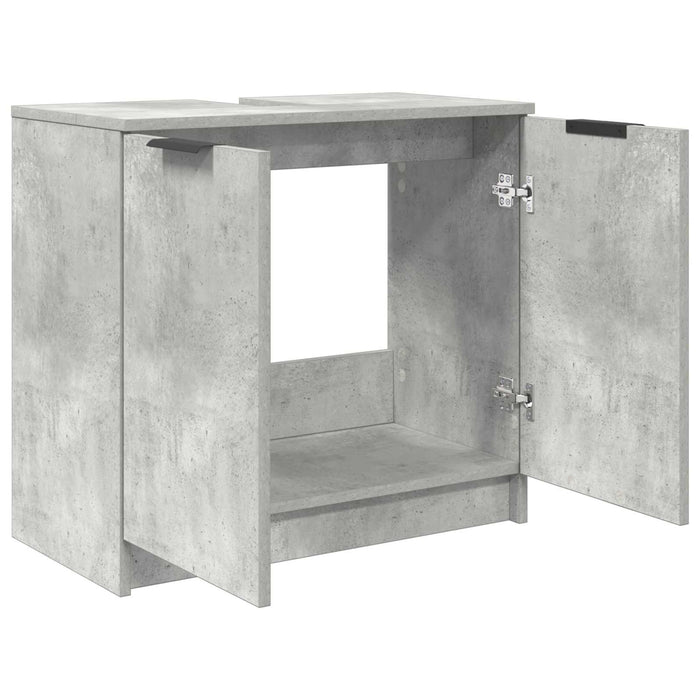 Dulap de Baie Gri din beton 64,5 x 33,5 x 59 cm Lemn compozit - WALTI WALTI