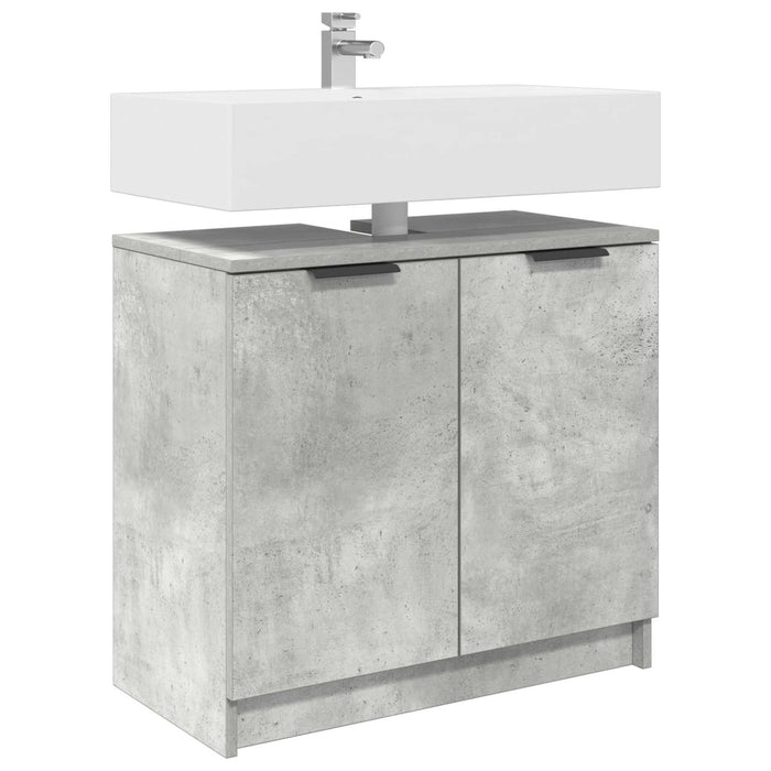 Dulap de Baie Gri din beton 64,5 x 33,5 x 59 cm Lemn compozit - WALTI WALTI