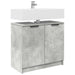 Dulap de Baie Gri din beton 64,5 x 33,5 x 59 cm Lemn compozit - WALTI WALTI