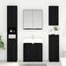 Dulap de Baie Stejar Negru 64,5 x 33,5 x 59 cm Lemn compozit - WALTI WALTI