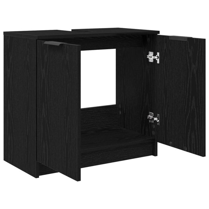 Dulap de Baie Stejar Negru 64,5 x 33,5 x 59 cm Lemn compozit - WALTI WALTI