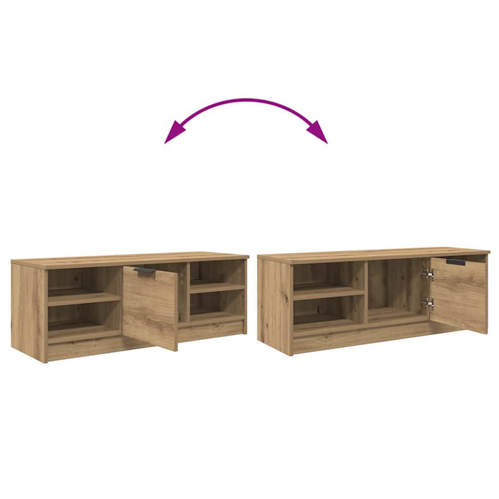 Cabinet TV Stejar Artizanal 102 x 35 x 36,5 cm Lemn compozit - WALTI WALTI