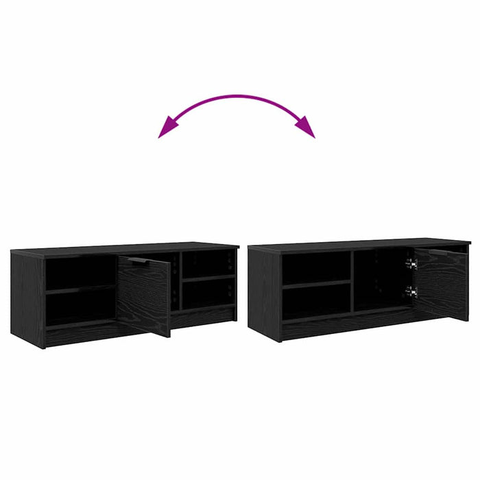 Cabinet TV Stejar Negru 102 x 35 x 36,5 cm Lemn compozit - WALTI WALTI