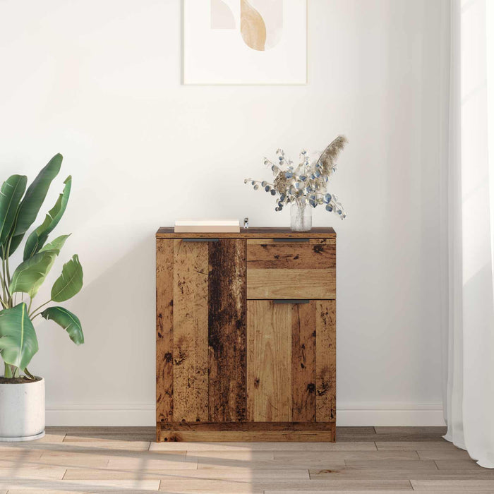 Bufet cu sertar Lemn vechi 60 x 30 x 70 cm Lemn compozit - WALTI WALTI