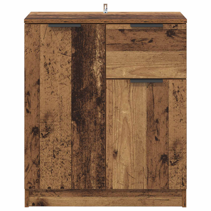 Bufet cu sertar Lemn vechi 60 x 30 x 70 cm Lemn compozit - WALTI WALTI