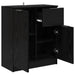 Bufet cu sertar Stejar Negru 60 x 30 x 70 cm Lemn compozit - WALTI WALTI