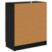 Bufet cu sertar Stejar Negru 60 x 30 x 70 cm Lemn compozit - WALTI WALTI