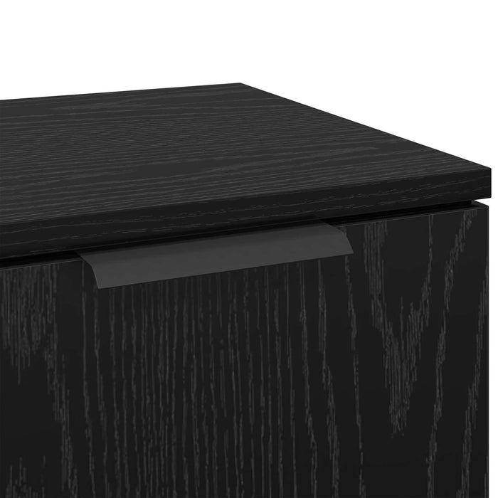 Bufet Stejar Negru 30 x 30 x 70 cm Lemn compozit - WALTI WALTI